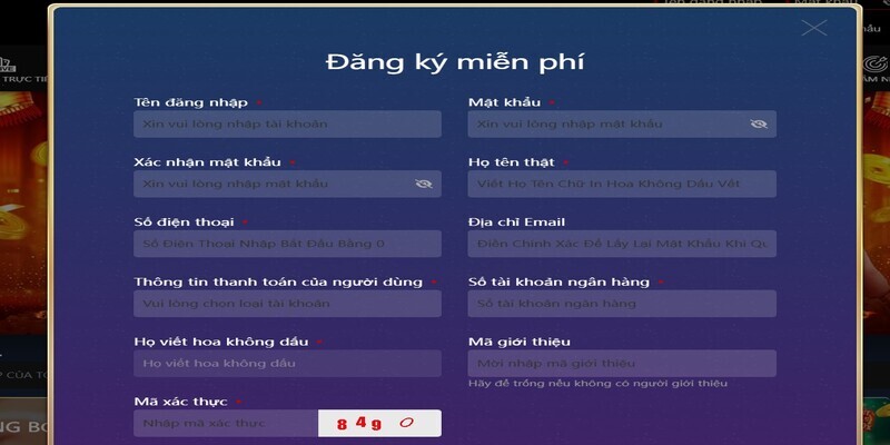 Các bước đăng ký B8B